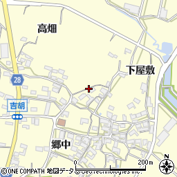 愛知県田原市吉胡町周辺の地図