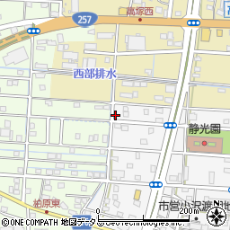 静岡県浜松市中央区小沢渡町1287周辺の地図