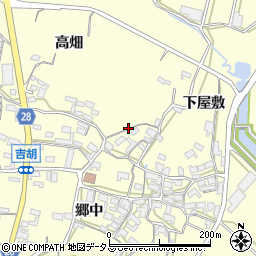 愛知県田原市吉胡町周辺の地図