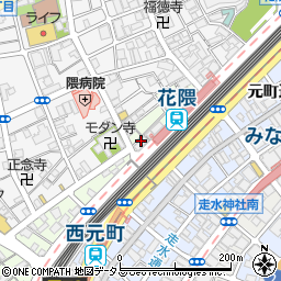 しんきゅう兵庫・花隈院周辺の地図