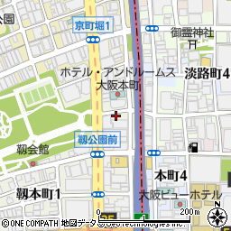 名鉄協商靭公園前駐車場周辺の地図