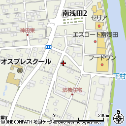 静岡県浜松市中央区法枝町10周辺の地図