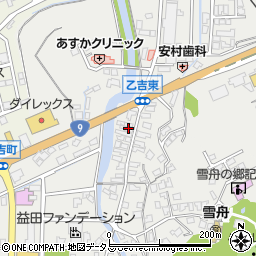島根県益田市乙吉町23周辺の地図