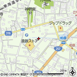 静岡県浜松市中央区篠原町21507周辺の地図