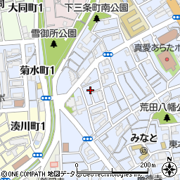 兵庫県神戸市兵庫区荒田町3丁目72-18周辺の地図