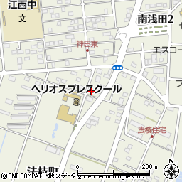 静岡県浜松市中央区法枝町79周辺の地図