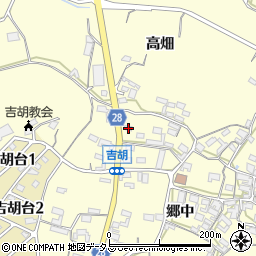 愛知県田原市吉胡町郷中171周辺の地図
