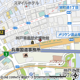兵庫県神戸市中央区海岸通2丁目周辺の地図