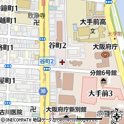 大阪府大阪市中央区谷町2丁目2-6周辺の地図