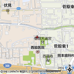 奈良県奈良市菅原東町周辺の地図