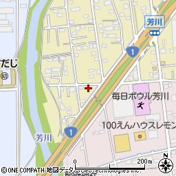 静岡県浜松市中央区芳川町571周辺の地図