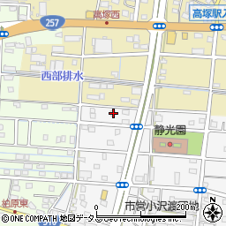 静岡県浜松市中央区小沢渡町1282周辺の地図
