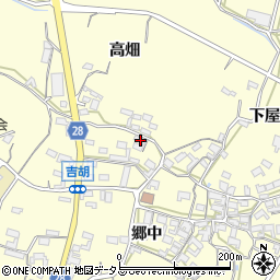 愛知県田原市吉胡町郷中162周辺の地図