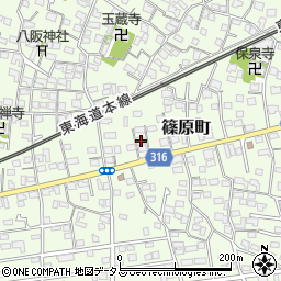 静岡県浜松市中央区篠原町3942周辺の地図