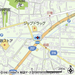 静岡県浜松市中央区篠原町21589周辺の地図