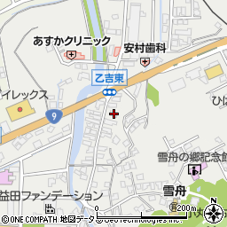 島根県益田市乙吉町ロ-14周辺の地図