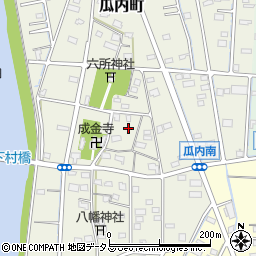 静岡県浜松市中央区瓜内町755-5周辺の地図