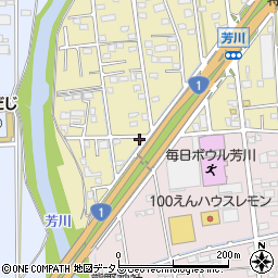 静岡県浜松市中央区芳川町569周辺の地図