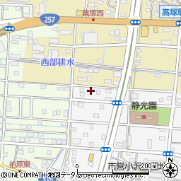 静岡県浜松市中央区小沢渡町1283周辺の地図