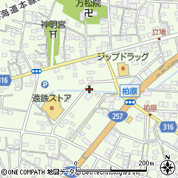 静岡県浜松市中央区篠原町21524周辺の地図