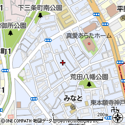 兵庫県神戸市兵庫区荒田町3丁目57-18周辺の地図