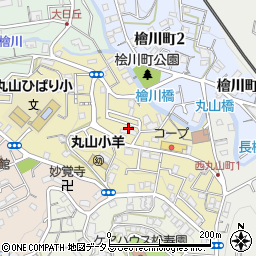 兵庫県神戸市長田区西丸山町2丁目5周辺の地図