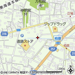 静岡県浜松市中央区篠原町21511周辺の地図