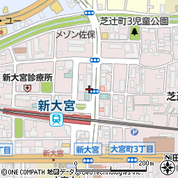 奈良県奈良市芝辻町4丁目2周辺の地図