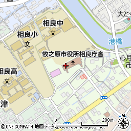 牧之原市役所相良庁舎　相良保健センター周辺の地図