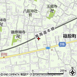 静岡県浜松市中央区篠原町3975周辺の地図
