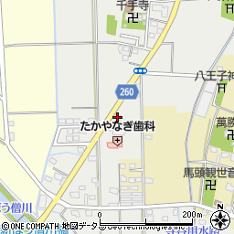 静岡県磐田市千手堂548-5周辺の地図