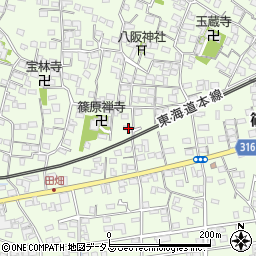 静岡県浜松市中央区篠原町4003周辺の地図