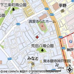 兵庫県神戸市兵庫区荒田町3丁目54-5周辺の地図