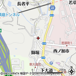 兵庫県神戸市須磨区車潰ノ下周辺の地図