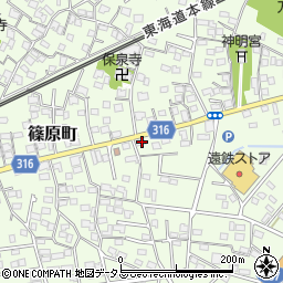 静岡県浜松市中央区篠原町14023周辺の地図