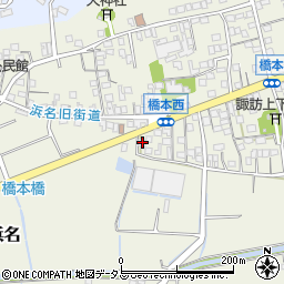 静岡県湖西市新居町浜名1250周辺の地図