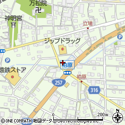 静岡県浜松市中央区篠原町21597周辺の地図