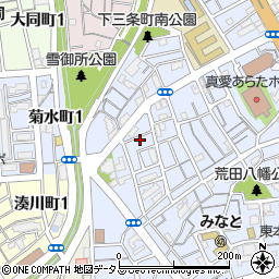 兵庫県神戸市兵庫区荒田町3丁目72-10周辺の地図