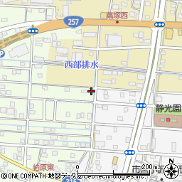 静岡県浜松市中央区篠原町21722周辺の地図