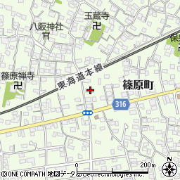 静岡県浜松市中央区篠原町3951周辺の地図