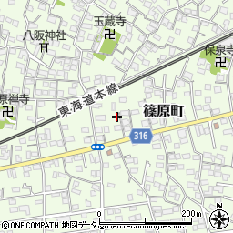 静岡県浜松市中央区篠原町3946周辺の地図