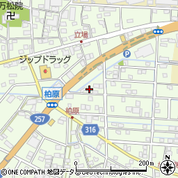 静岡県浜松市中央区篠原町21680周辺の地図