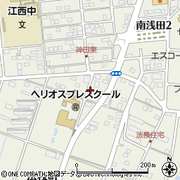 静岡県浜松市中央区法枝町76周辺の地図