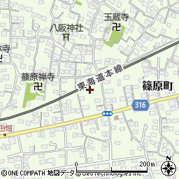静岡県浜松市中央区篠原町3977周辺の地図