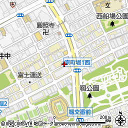 大阪府大阪市西区京町堀周辺の地図