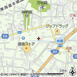静岡県浜松市中央区篠原町14098周辺の地図