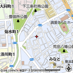 兵庫県神戸市兵庫区荒田町3丁目72-13周辺の地図