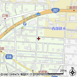静岡県浜松市中央区篠原町21709周辺の地図