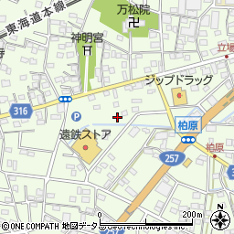 静岡県浜松市中央区篠原町21512周辺の地図