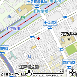 ローレルコート中之島周辺の地図